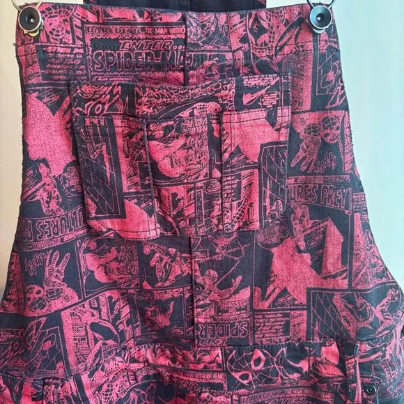Marvel Her Universe Red Short Overalls - Picture 2 of 10